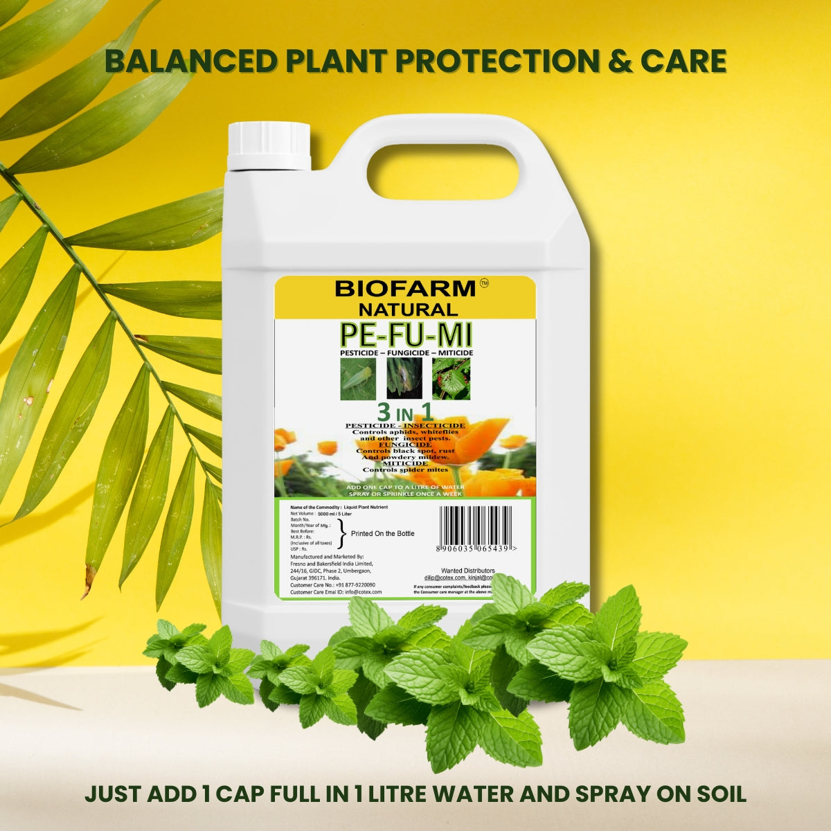 BioFarm PE-FU-MI 5 Litre (Pack of 4) BioFarm