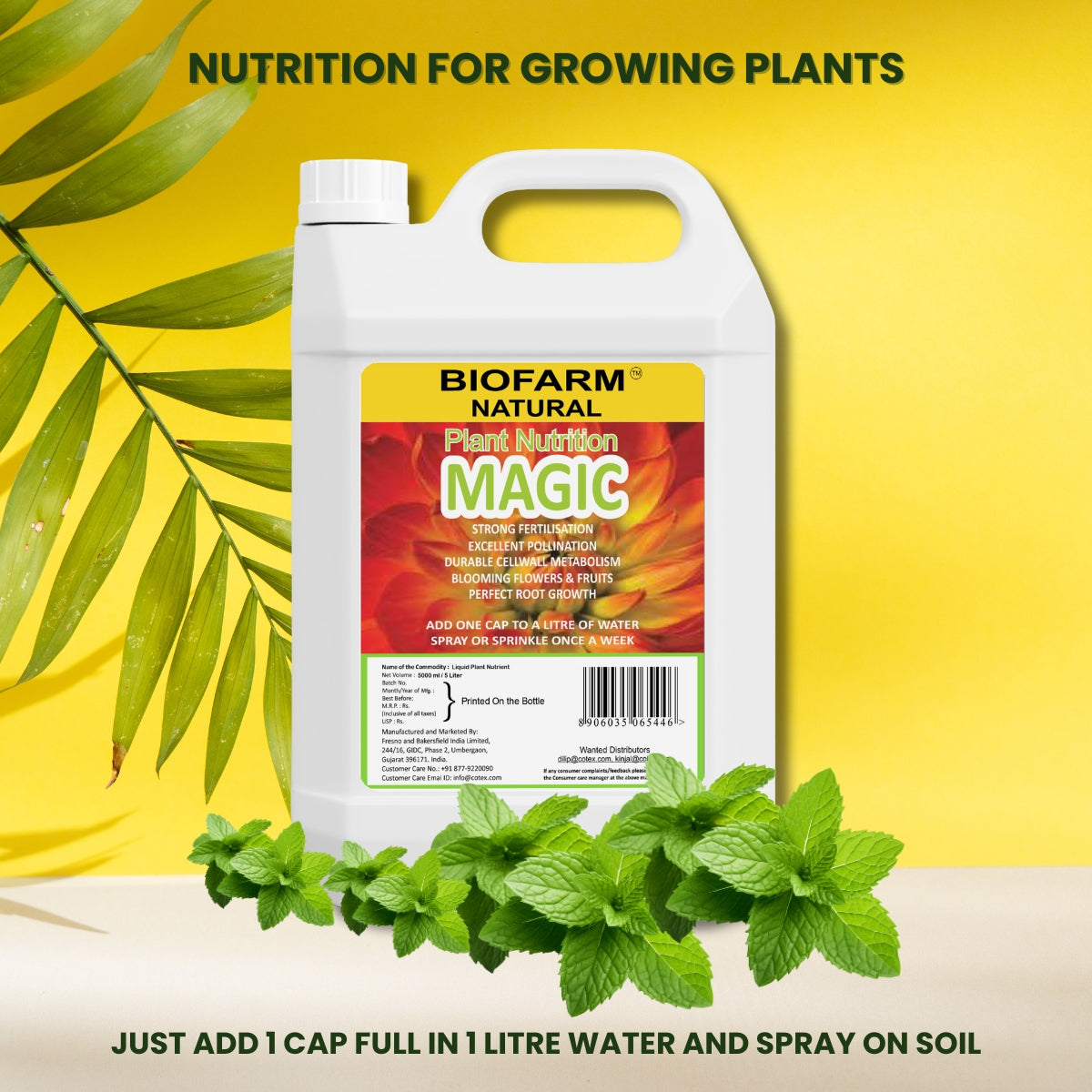 BioFarm Plant Magic 5 Litre (Pack of 4) BioFarm