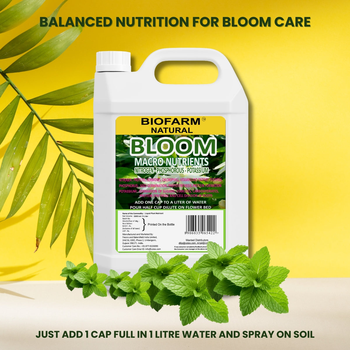 BioFarm Bloom 5 Litre (Pack of 4) BioFarm