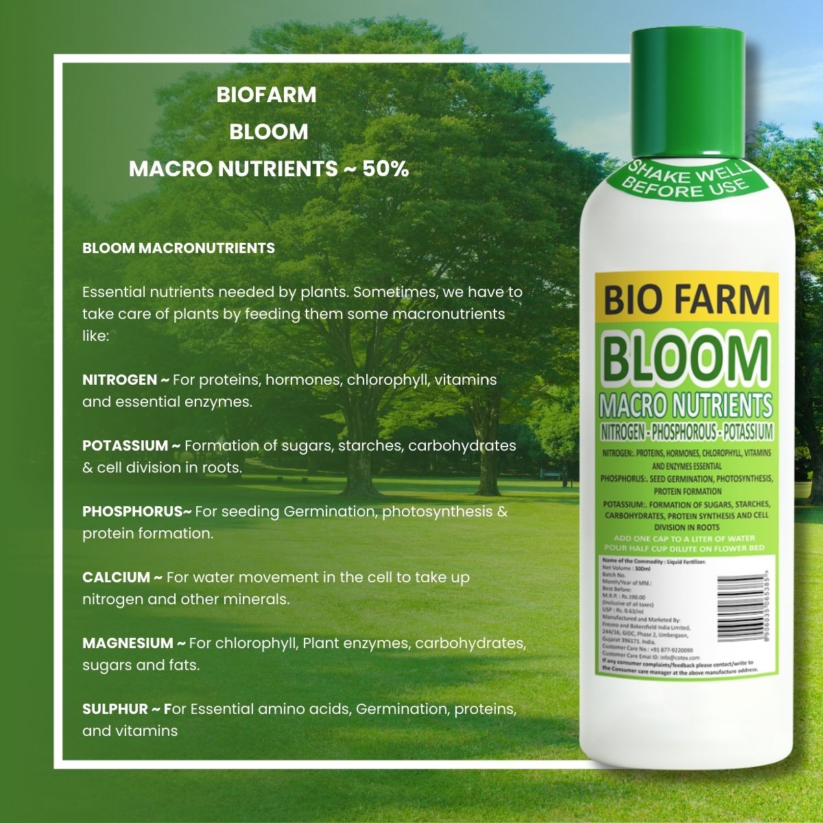 BioFarm Bloom 5 Litre (Pack of 4) BioFarm